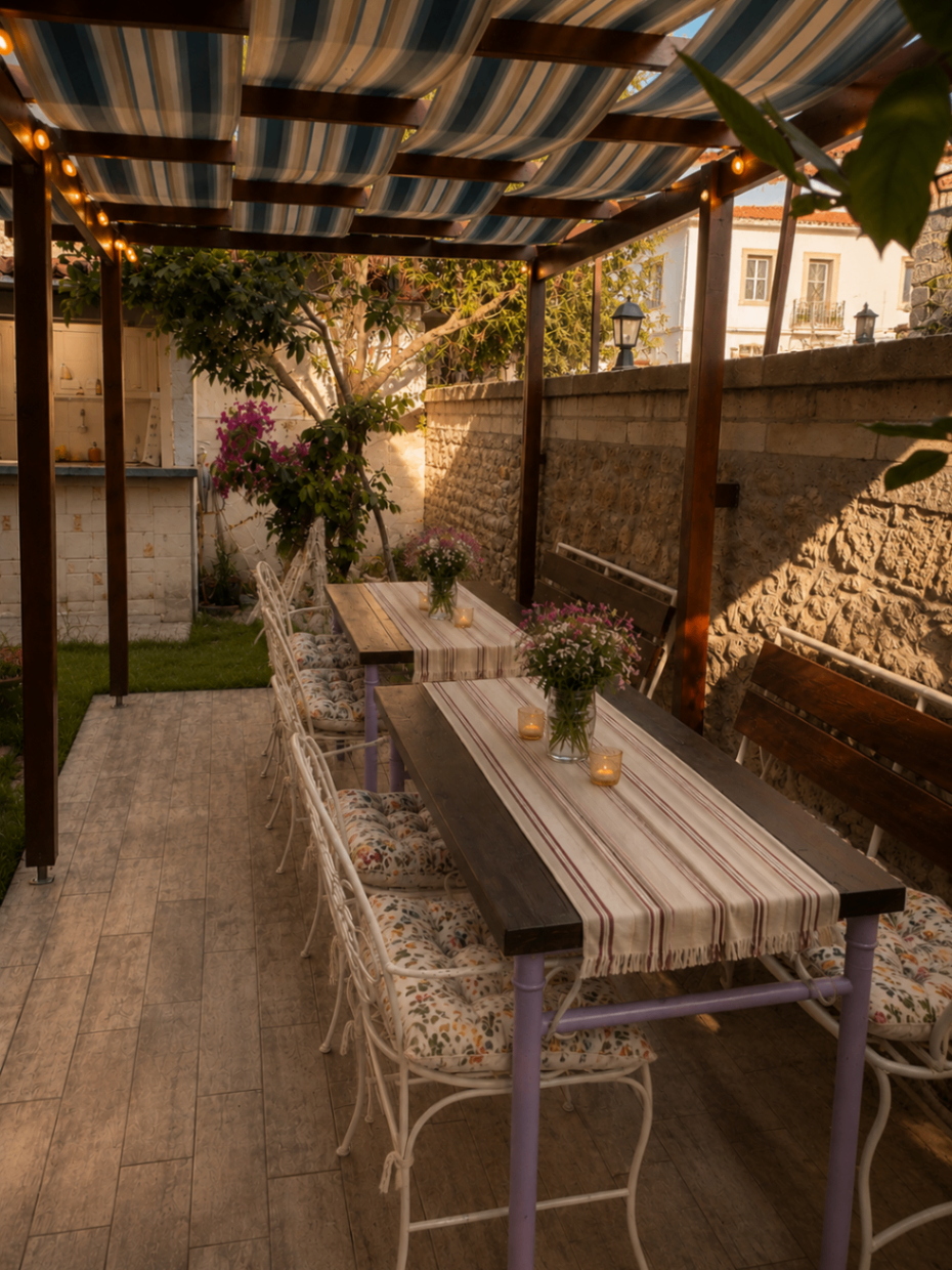 Garden breakfast at No Onbir Alacati